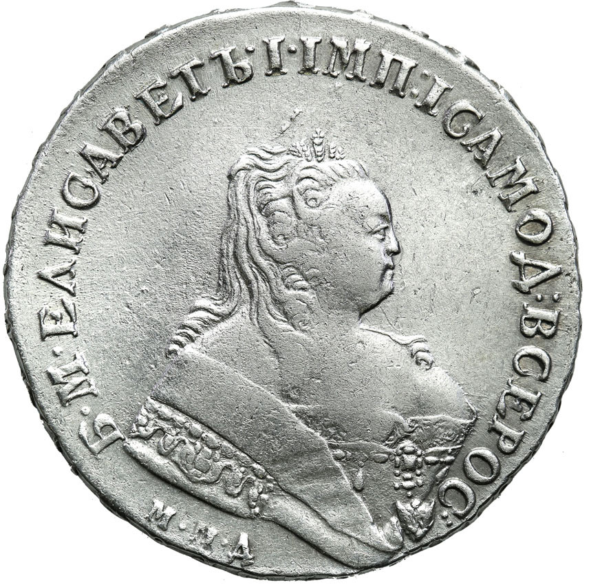 Rosja. Elżbieta. Rubel 1749 ММД, Moskwa